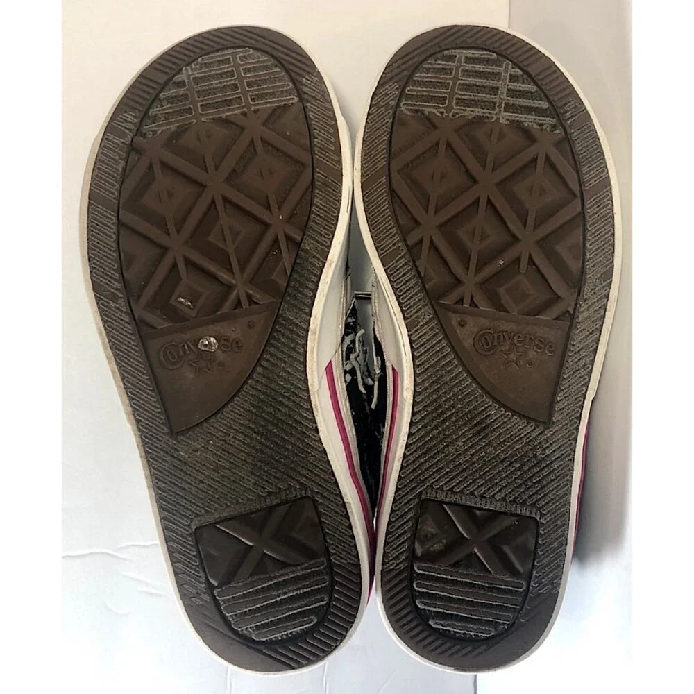 Converse Graffiti US Men Size 5,Wom 7Black w/pink Street Art -Unisex